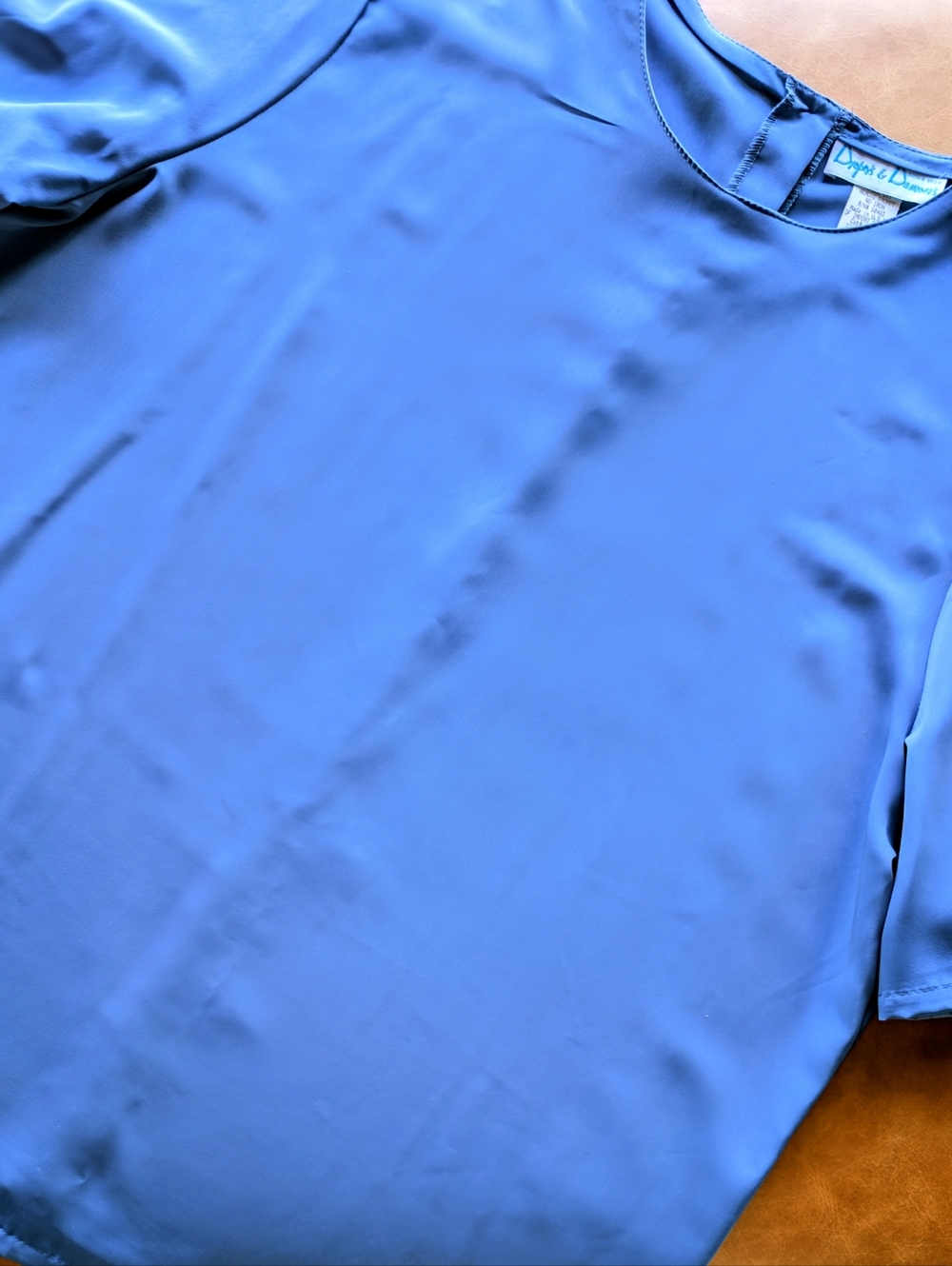 DRAPER'S & DAMON'S Paisley Blazer with Solid Blue Top and Pant Set - 1X - Picture 8 of 13